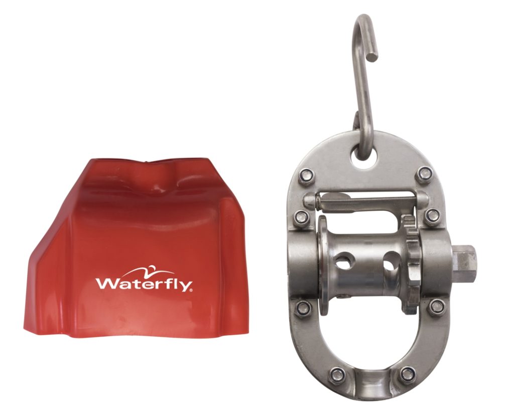 tenditore a cricchetto con protezione anti infortunistica